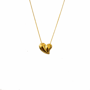COLLAR DIJE CORAZÓN BLIT DORADO