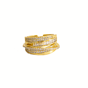 ANILLO DAILIN DORADO CON ZIRCONIAS