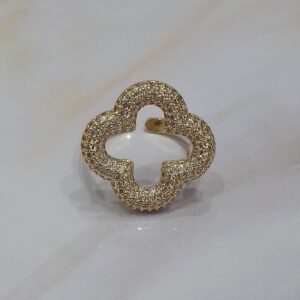 ANILLO VAN CLEFF DORADO CON ZIRCONIAS MINI