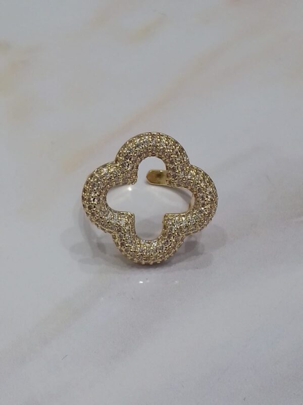 ANILLO VAN CLEFF DORADO CON ZIRCONIAS MINI