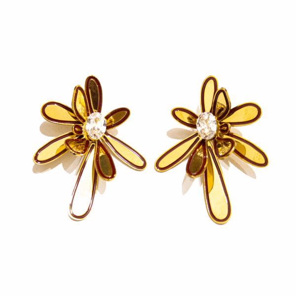 Aretes Nort dorados