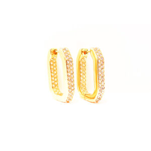 ARRACADAS MILAY DORADAS CON ZIRCONIAS