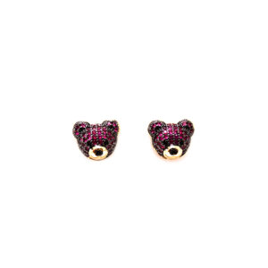 ARETES MINI OSO MORADOS