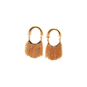 ARETES DORADO CASCADA