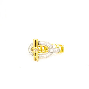 ANILLO CHUC DORADO CON PLATA DOBLE