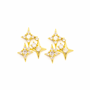 ARETES DORADOS DESTELLOS