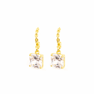 ARETES BRISIA DORADOS CON CRISTAL